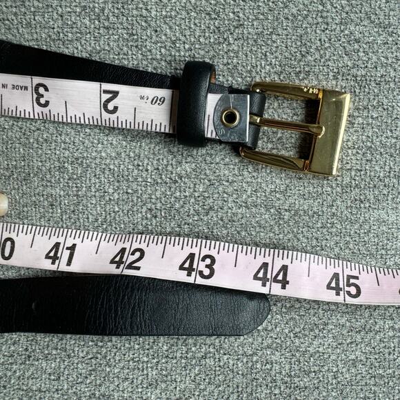 Lauren Ralph Lauren Women’s Black Leather Gold Buckle XL main image 7
